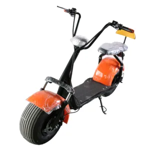 Orange citycoco — trottinette électrique double siège, 2000w, scooter puissant pour adulte, chine, bon marché