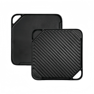 Gang <span class=keywords><strong>Reversible</strong></span> nướng/Vỉ nướng 26.5cm đôi xử lý gang <span class=keywords><strong>Stovetop</strong></span> nướng/Vỉ nướng cho cắm trại đồ nấu nướng - Product Image 4