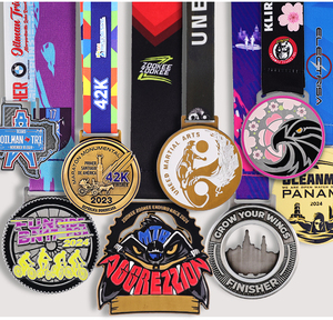 Médailles de sport 3D personnalisées de haute qualité du fabricant WTD, marathon, course sur piste, triathlon - Médailles de promotion de qualité supérieure - Product Image 2