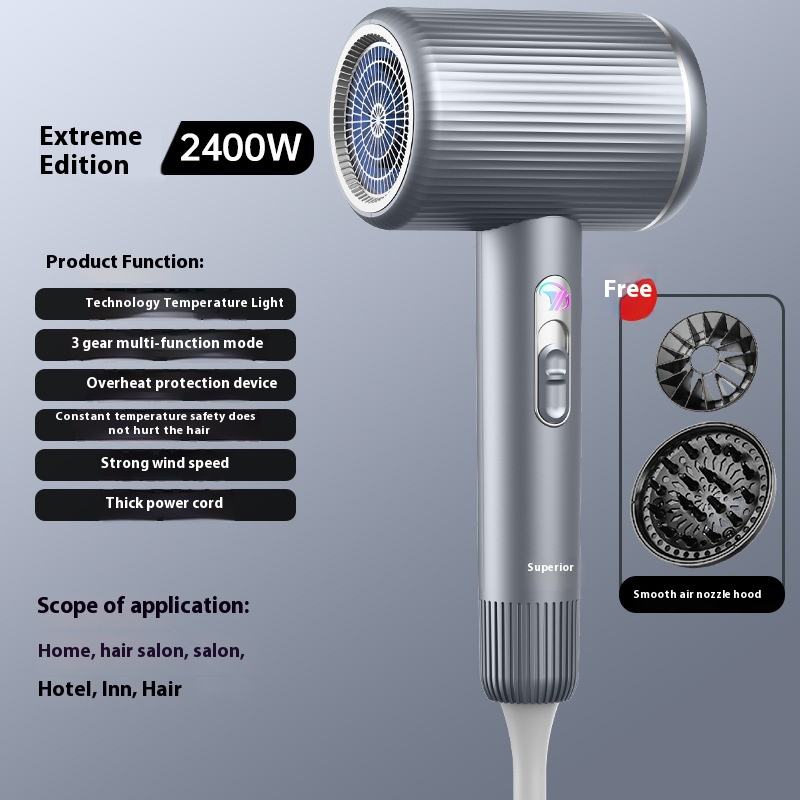 Y10 gris argent 2400W + buse d'air machine unique + couvercle d'air