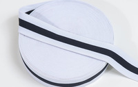 Fabricant de bande élastique personnalisée pour la couture Bande élastique de sublimation en polyester/nylon de qualité supérieure de couleur chaude européenne 2 "Hot