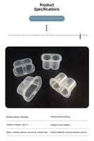 Boîte de conteneur en plastique PP transparent à 2 trous, boîte de flacons pharmaceutiques pour emballage de flacons lyophilisés de 3 ml/5 ml