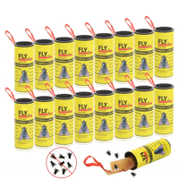 Buiten- en binnengebruik, duurzame, milieuvriendelijke, wegwerpbaar papieren kleefstrips voor muggen- en vliegenbestrijding, wandmontage
