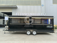 Remolque de comida móvil con certificado DOT/VIN con dos ventanas grandes, camiones de comida de concesión con equipo de cocina completo a la venta