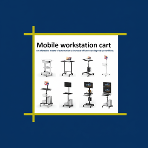 รถเข็นทีวีเหล็กอเนกประสงค์แบบมีล้อสำหรับยูทูบเบอร์ - Product Image 1