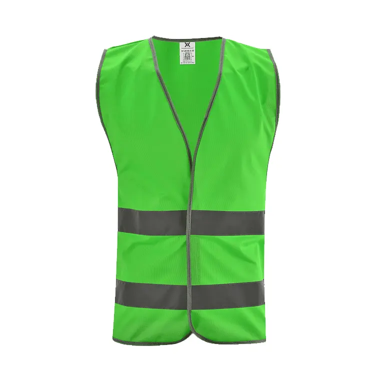 Wanxiao EN471 HI VIS lime green cheap vest outdoor luminous high reflective safety vest for road safety