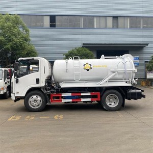 1suzu 4X2 6000L Vacuum Sewage <b>Suction</b> Truck | Septic Fecal Tank Cleaning Truck - Product Image 3