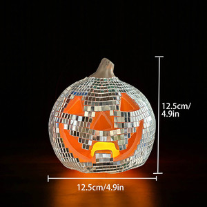 Venta al por Mayor de Bolas de Discoteca LED Personalizadas con Forma de <span class=keywords><strong>Calabaza</strong></span>, <span class=keywords><strong>Calabaza</strong></span> de Cristal Brillante para Decoración de Fiestas de Halloween - Product Image 2