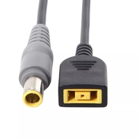 DC 7,9 x 5,5mm Rundstecker auf Quadratischer USB-Stecker Konverter Laptop Netzteil Anschlusskabel für Lenovo ThinkPad für IBM Ladegerät