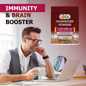 OEM ODM Mushroom Powder with Mushroom Fruiting Body Extract Blend Support Immunity Brain Focus Energy Extra Ingredients for Mood - Product Image 5