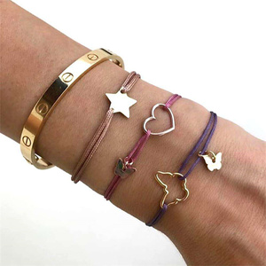 Pulsera de mariposa para mujer, brazalete de cadena de <span class=keywords><strong>acero</strong></span> <span class=keywords><strong>inoxidable</strong></span> chapado en oro, 18 k, 2022 - Product Image 4