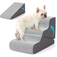 Escalier pliable moderne pour chiens, rampes pour animaux de compagnie en mousse haute densité pour chiens et chats de petite et moyenne taille, housse amovible, utilisation en salon