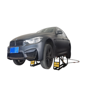 Mini-élévateur à ciseaux certifié CE 3500 kg/7700 lb, élévateur hydraulique électrique pour véhicules, élévateurs portables rapides et mobiles pour voitures - Product Image 3