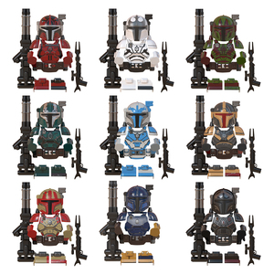 Vente chaude WM Anime Space Wars <span class=keywords><strong>Mandalorian</strong></span> Armored Warrior Mini DIY Cadeaux Enfants Jouets éducatifs en blocs de construction Jouets pour enfants - Product Image 2