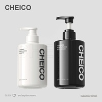 Bouteille de lotion en plastique PET blanche cylindrique de 300/400/500/600 ml avec pompe pour shampoing, après-shampoing, bouteille de salon de coiffure, OEM