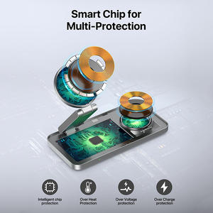 Estación de Carga Inalámbrica 3 en 1 para Dispositivos Telefónicos, Estación de Carga Rápida para iPhone 12/13/14/15/16/17, iWatch y <span class=keywords><strong>AirPods</strong></span> - Product Image 4