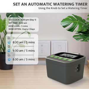 Temporizador de <span class=keywords><strong>Riego</strong></span> para Plantas de Interior - Controlador de <span class=keywords><strong>Riego</strong></span> Automático Programable para el Cuidado a Largo Plazo de Plantas de Interior - Product Image 1