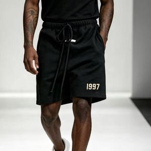 Shorts de basket-ball pour hommes Fear 1997 avec broderie personnalisée, fermeture éclair, design rétro à rayures et LOGO - Product Image 3