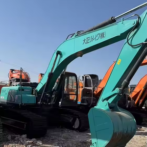 Excavatrice Kobelco SK210 d'occasion, 21 tonnes, haute qualité, d'occasion, avec moteur, boîte de vitesses, pompe et PLC en stock - Product Image 4