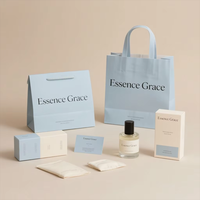 Boîtes à cosmétiques personnalisées imprimées double face de 30ml flacon compte-gouttes d'huile essentielle en verre emballage en carton de type dossier avec logo