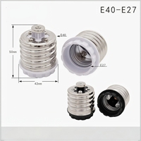 Douille de conversion de lampe à vis en plastique de qualité supérieure, marque Ruyi, E40 vers E27, pour usage intérieur, 250V, avec garantie de 3 ans