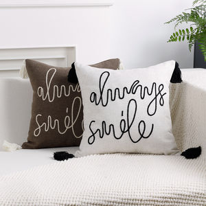 หมอนโซฟาห้องนั่งเล่นลายศิลปะภาษาอังกฤษหมอนรองนั่งในสำนักงานขายส่ง - Product Image 6