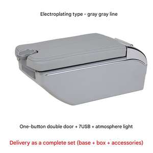 Consola de reposabrazos central de cuero Suzuki <span class=keywords><strong>Baleno</strong></span> 18 con caja de almacenamiento portavasos delantero para asiento de coche - Product Image 6