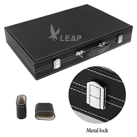 LEAP Factory Customization 43cm 17inch Leather PU Backgammon Set 29*33*6.5cm Board Pieces Jeux d'échecs personnalisables