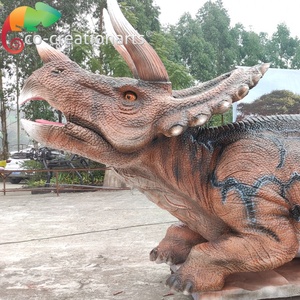 Tema jurásico, decoración de dinosaurios, <span class=keywords><strong>Triceratops</strong></span>, 3D, animatrónico, en venta - Product Image 1