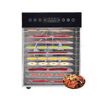 Professionele Fruitdroger Voedseldehydrator 10-laags RVS Schalen Voedseldehydrator Machine voor Thuisgebruik