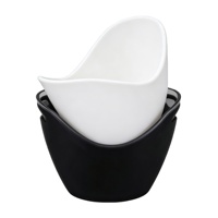 Seau à glace en plastique en forme de bateau, fabrication en usine, seau à glace en PS