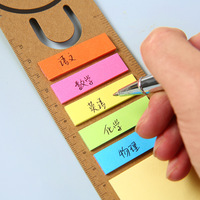 Blocs-notes adhésifs personnalisés avec logo, papeterie scolaire, promotion, publicité commerciale, cadeau, marque-pages en papier avec règle