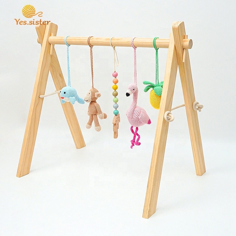 Organic Foldable Baby Gym Frame Play