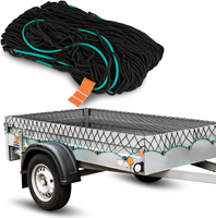 BELLWETHER BW-CG01 Filet de chargement en PP robuste, flexible et résistant à l'usure, taille réglable, pour protection de camions et attelage de wagons, maille de 45 mm