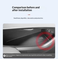 Tapis en silicone pour console centrale et boîtes de rangement sous accoudoir Starlink ET, 4 à 7 compartiments, pour organisation intérieure de voiture