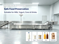 Pasteurisateur Commercial Automatique Zhiyunda pour Sacs d'Emballage, Stérilisation Lait, Boissons, Jus, Légumes – Personnalisable