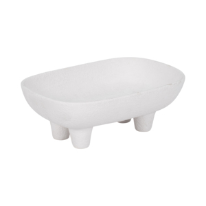 Ciotola in ceramica rettangolare arrotondata, centrotavola minimalista per tavolino da caffè o decorazione del piano della cucina - Product Image 2