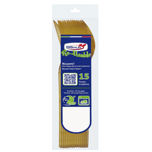 ENSEMBLE DE 15 CUILLÈRES COMPACTES EN PLASTIQUE DORÉ - Product Image 1