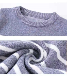 <span class=keywords><strong>Pull</strong></span> pour enfants, automne-hiver, design rayé, enfants, tricot en velours, vêtements d'extérieur chauds, pour adolescents, garçons, 110-170 - Product Image 6