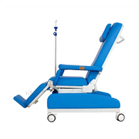 LHOCS Chaise de dialyse manuelle ajustable Chaise médicale personnalisable pour perfusion et don de sang pour hémodialyse