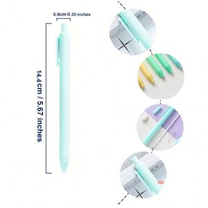 Bolígrafos Promocionales Económicos de Plástico Multicolor con Serigrafía, Tinta Negra, Color Caramelo, Bolígrafos de Gel para Negocios con Personalización - Product Image 3