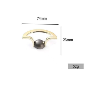 High-end European American Semi-circular Metal Buckle Spiral Drawer Handle for Cabinet &amp; Wardrobe <strong>Gold</strong> Color - Product Image 6