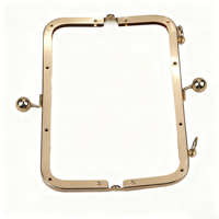 Accessoires pour sacs DIY durables et écologiques de 20 cm, cadre de sac lisse, fermoir à pression, porte-monnaie pour femmes, poignées en alliage, forme carrée