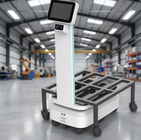Robot de livraison intelligent OEM Yimeng avec logo personnalisé, robot d'entrepôt AMR AGV automatique 200 kg, navigation laser SLAM, autonomie 12h