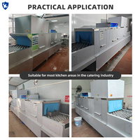 Lavavajillas Comercial de 5.5m con Transportador, OEM/ODM, para Hoteles, Restaurantes y Cocinas Industriales, con Secado Automático