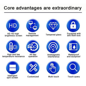 <span class=keywords><strong>Écran</strong></span> publicitaire numérique extérieur étanche Android 43 pouces IP65 mural pour vitrine de magasin - Product Image 4