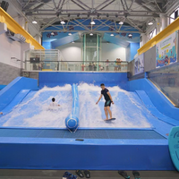 Simulateur de surf FlowRider commercial, machine à vagues de surf professionnelle pour parc aquatique, pour parc d'attractions