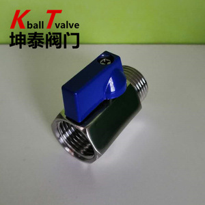 Mini Válvula de Bola de Acero Inoxidable 1/2 Pulgada 316 PN63 para Agua y Sistemas Químicos, Uso en la Industria Alimentaria - Product Image 2