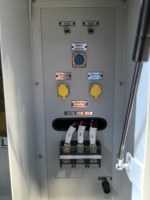 Banc de charge résistif de 3000 kW en conteneur pour test de générateur, banc de charge fictif extérieur de 20 pieds