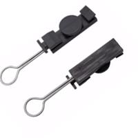 Apt harga pabrik Ftth s-type Dead End Clamp Set serat optik Drop kabel jenis Drop penjepit/meja klem untuk 5mm kabel Drop